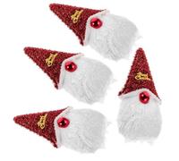 Homoyoyo Ensemble de 4 Décorations Suspendues Père Noël pour Sapin de Noël Petites Breloques Colorées Résistantes à la Décoloration Accessoires Festifs pour Vitrines Maisons et Bureaux