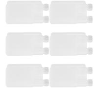 Homoyoyo Ensemble de 6 Flasques à Vin 250 Ml en Plastique Distributeur, Réutilisables et Portables, pour Festivals et Réunions Entre Amis