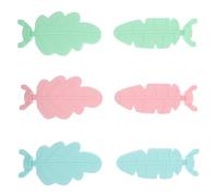 Homoyoyo Ensemble de 6 Perchoirs pour Cage à Perroquet en Pla Solide Bâtonnets à Griffer Colorés Surface Antidérapante Support Interactif pour Petits et Moyens Oiseaux d'escalade pour