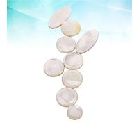 Homoyoyo Ensemble de 9 Boutons de Clé Nacre Blanche pour Saxophone Alto, Ténor et Soprano - Parties de Saxophone Précises, Accessoires Légers et Solide Adaptés aux Instruments à Vent