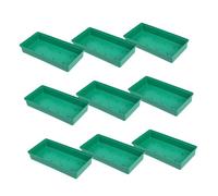 Homoyoyo Ensemble de 9 Supports Verts en Plastique à Picots Plateaux pour Compositions de Fleurs Artificielles Socles pour Centre de Table Mariage et Fête Adaptés Usage Intérieur et