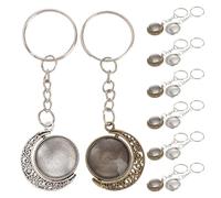 Homoyoyo Ensemble de 96 Plateaux Ronds en Alliage Base Métallique Supports Vierges pour Pendentifs DIY Kit Créatif pour Fabrication de Colliers et Bracelets Petite Taille Transparent