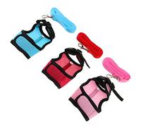 Homoyoyo Ensemble de Harnais et Laisse pour Petits Animaux Gilet Rembourré Confortable pour Lapin et Hamster 3 Pièces et Solide Activités en Plein Air