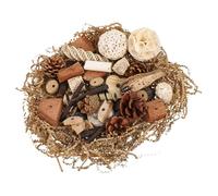 Homoyoyo Ensemble de Jouets à Mâcher et Stimulation de L'intelligence pour Perroquets en Bois Corde Naturelle et Clochette, Entretien Hygiénique pour Perruches et Oiseaux