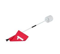Homoyoyo Ensemble de Mâts et Drapeaux de Golf pour Entraînement Installation Facile, Drapeaux Numériques en Fibre de Verre et Nylon, pour Terrain D'entraînement de Golf