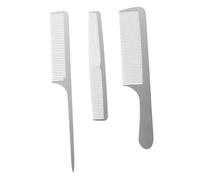 Homoyoyo Ensemble de Peignes à Cheveux en Acier Inoxydable 3 Pièces Anti-statique pour Coiffeur Femme Salon Coiffure Usage Quotidien