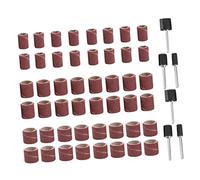 Homoyoyo Ensemble De Tambours De Ponçage Abrasifs 66 Pièces Petits Moyens Grands, Mandrins En Caoutchouc 3 Mm, Bandes De Ponçage Pour Ponceuse Rotative, Usage Professionnel Pour Sculpture Et Meulage