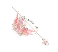 Homoyoyo Épingle à Cheveux Chinoise Han 2 Pièces, Accessoire Capillaire Traditionnel Rose, Décoration Coiffure Ancienne pour Femmes, Tenue Hanfu, Fête et Photographie