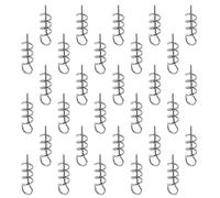 Homoyoyo Épingle à Leurre Souple INOX 200 Pcs, Hameçon à Vis 0,6x15 Mm Verrouillage à Ressort, Accessoire de Pêche Polyvalent pour Bar et Truite, Maintien Stable Appât Souple, Matériel