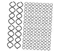 Homoyoyo Épingles à Cheveux Spirales Noires 50 Pcs Grandes Pinces à Chignon Françaises Maintien Sûr Femme Fille Chignons Coiffures Faites Maison