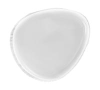 Homoyoyo Éponge de Maquillage en Silicone Transparente, Houppette Humide Forme Poire 5,5 X 6,2 X 0,8 CM, Outil Cosmétique Réutilisable pour Fond de Teint et Maquillage Visage