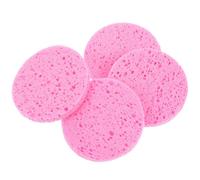 Homoyoyo Éponges à Maquillage Rondes 80X80 MM en Cellulose Naturelle 50 Pièces Éponges Nettoyantes Visage Douces et Absorbantes pour Démaquillage et Soin du Visage Quotidien