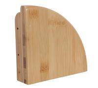 Homoyoyo Étagère d'angle Murale en Bambou Naturel, Forme Éventail Radius 15 Cm, Rangement Mural Triangulaire Multifonction pour Salle de Bain, la Cuisine et Décoration Intérieure, Étagère