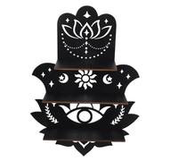 Homoyoyo Étagère Murale en pour Décoration Support en Cristal pour Étagère Flottante Rack de Rangement Pratique pour Maison et Bureau Présentoir Élégant pour Crystals