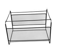 Homoyoyo Étagère Support pour Dossiers Suspendus Stockage Barres De Dossiers Suspendus Titulaire Organisation Revue Organisateur De Fichiers Support Porte-fichiers Black Le Fer