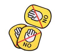 Homoyoyo Étiquettes d'Avertissement Réutilisables pour Laisses d'animaux Patch « Ne Pas Toucher Chien », Tissu Imperméable et Résistant à Saleté, Lot de 3 Pièces Colorées