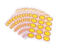 Homoyoyo Étiquettes de Prix Jaunes Éclatantes Adhésives pour Magasin et Supermarché, 180 Pièces, Étiquettes de Détail Vierges pour Affichage Prix, et Soldes