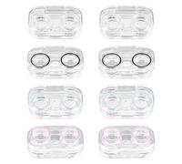 Homoyoyo Étui à Lentilles De Contact Transparent avec Joint Étanche pour Boîte De Rangement Voyage Et Stockage De Lentilles De Contact