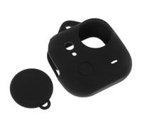 Homoyoyo Étui de Protection en Silicone Noir pour Caméra Go Ultra Housse Antichoc Souple Cache-Objectif Amovible Protection Intégrale Poussière et Rayures pour Randonnée et Vélo