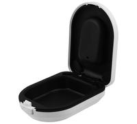 Homoyoyo Étui de Protection Rigide Blanc pour Amplificateur Auditif Derrière L'oreille, Résistant aux Chocs la Compression, pour Usage Quotidien et Extérieur