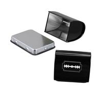 Homoyoyo Étui de Rangement pour Lames de Rasoir Lot de 2 Boîte en Distributeur de Lames Pratique pour Salon de Coiffure Conteneur de Stockage Sécurisé