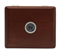 Homoyoyo Étui Porte-anches Hautbois 5 Pièces Ambre avec Hygromètre Intégré, Boîtier Compact Portable en Matériau Solide pour Rangement et Protection des Roseaux, Accessoire Indispensable