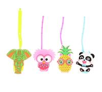 Homoyoyo Étui Porte-main Silicone 4 Pièces 30ml Dessin Animé Petites Bouteilles Protections Légères Et Flexibles Pour Camping Voyage Paquet à Dos Paquet à Main