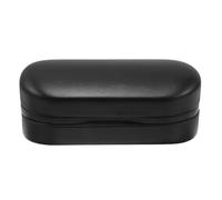 Homoyoyo Étui Rigide Grand Format pour Lunettes de Soleil, Double Compartiment Noir, Boîte de Rangement en PU, Protection Individuelle pour Usage Quotidien et Déplacement