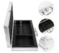 Homoyoyo Étui Rigide pour Microphone sans Fil Mousse Intégrée, Aluminium Léger, Format Portable, Protection Anti-rayures et Étui de Rangement Micro pour Scène et Karaoké