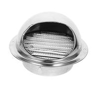 Homoyoyo Évent En Acier Inoxydable Grille D'aération à Lamelles Séchage Externe Conduit D'évacuation De La Sécheuse Faire Le Ménage Ouverture Rond Moderne Acier Inoxydable 304 Silver