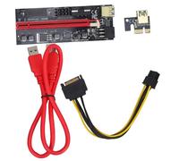 Homoyoyo Extension Pcie Carte Graphique Externe pour Ordinateur Portable, Accessoire Informatique Compatible Mining, Câble Adaptateur 1x vers 16x Noir, Usage Jeu et Multimédia