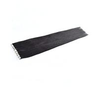Homoyoyo Extensions de Cheveux Naturels Bande Adhésive Noire Cheveux Humains de Volume