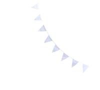 Homoyoyo Fanion Triangle Blanc en Tissu - Drapeaux Décoratifs pour Fête - Mariage Et Noël 10 Mètres De Longueur Idéal pour Une Décoration Et Festive