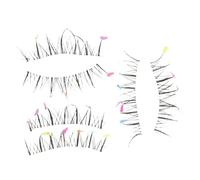 Homoyoyo Faux Cils Forme de Cœur pour Halloween Kit Extension de Cils pour Déguisement et Fêtes pour Maquillage de Soirée et Événements Cosplay