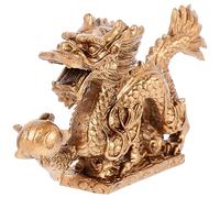 Homoyoyo Fengshui Dragon Statue Chinois Dragon Figurines Résine Sculptures Objets de Collection Protection de La Richesse Statue Figurine Bureau à Domicile Décoration de Table