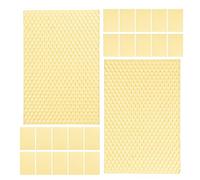 Homoyoyo Feuilles de Cire Gaufrée en Nid d'abeille Naturelle Jaune 30 Pièces 133 X 9 CM pour Apiculture Ruche et Fabrication de Bougies Base Cire Pure sans Produits Chimiques Usage