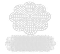 Homoyoyo Feuilles de Maille Plastique pour Broderie au Point de Croix, 10 Pièces, Format Petit Modèle de Fleur, Matériau Respirant Résistant à la Déformation, Accessoires Tricot Crochet