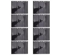 Homoyoyo Feuilles Noires Recto-Verso à 3 Rangées pour Classeur Timbres, 8 Pages Mobiles Format 28 X 21,5 Cm, Rangement Timbres, Pages D'album Flexible pour Collectionneurs