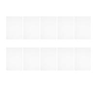 Homoyoyo Feuilles PVC Transparentes Rigides 0,2 MM A4 297X210 MM Lot de 10 Films Plastiques Semi-Transparents pour Thermoformage et Artisanat