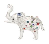 Homoyoyo Figurine Animale Cristal Décor Maison Bureau Sculpture Élégante Symbole de Chance Compacte Stable Cadeau Symbolique et Prospérité
