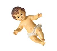 Homoyoyo Figurine Bébé Jésus 10 Cm en Résine - Statue Religieuse pour Décoration De Noël - Ornement à Collectionner pour Crèche Enfant Idéal pour Bébés Et Enfants