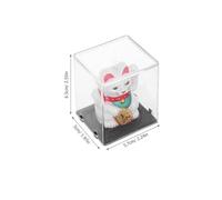 Homoyoyo Figurine Chat Chance Solaire à Agitation Automatique pour Décoration Feng Shui Maison Bureau et Tableau de Bord Voiture Statue Maneki Neko Accueillante