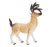 Homoyoyo Figurine De Cerf Blanc-tailé Décorative Modèle Animal Réaliste Pour Jouet Cognitif Et Décoration De Bureau