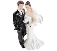 Homoyoyo Figurine de Couple Fiancé en Résine 15 CM Décoration Romantique pour Mariage et Saint-Valentin Statuette D’Amour pour Intérieur et Étagère Présent Anniversaire Couple