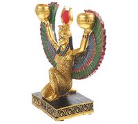 Homoyoyo Figurine Égyptienne en Résine Dorée, Statue Décorative Petite Taille, Artisanat Égyptien Solide, Décoration De Bureau Et Salon, Figurine De Collection Divine Féminine