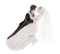 Homoyoyo Figurines de Mariés Miniatures en Résine Robuste Décoration Gâteau Mariage Romantique Ornements Européens Détaillés pour Gâteaux et Cupcakes Accessoire Solide pour Célébrations