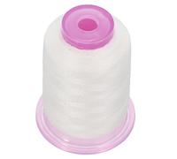 Homoyoyo Fil à coudre blanc soluble dans l'eau 500 yards pour broderie fil synthétique compatible coton soie et lin fournitures de couture et broderie