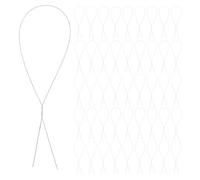Homoyoyo Fil de Fer Blanc Calibre 24 pour Roses Diy, 250 Pièces Tiges en Rotin Papier 40 Cm, Accessoires pour Bouquet de Mariée, Guirlandes, Couronnes et Décoration de Fleur Créative