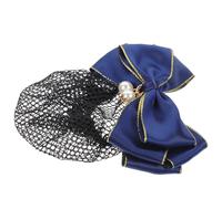 Homoyoyo Filet à Chignon Bleu Nœud et Maille Fine, Accessoire Cheveux pour Infirmière et Hôtesse de L'air, Filet à Cheveux de Danseuse, Coiffure Élégante et Maintien