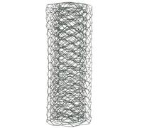 Homoyoyo Filet de Protection pour Jardin en Fil de Fer Vert 06 MM Épaisseur Mailles Hexagonales 16 MM Rouleau 01 X 1 M - Grillage à Poules et Lapins pour Compositions Végétales et